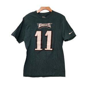 Philadelphia Eagles T-Shirt # 11 Carson Wentz NFL Nike Youth‎ XL Green EUC